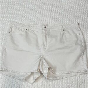 White Denim Shorts